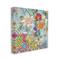 Stupell Industries Abstract Floral Hummingbird Canvas Wall Art